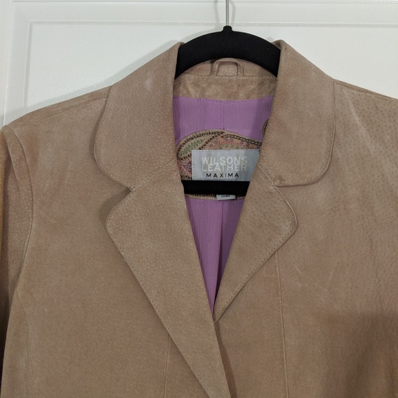 Wilsons Leather - Suede Jacket - Tan - Sz M - Picture 2 of 6